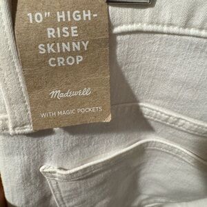 Madewell High-Rise Skinny Crop Jeans - Cream